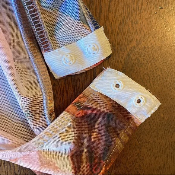 ZARA The Fates Art Print Mesh Bodysuit - Picture 13 of 14